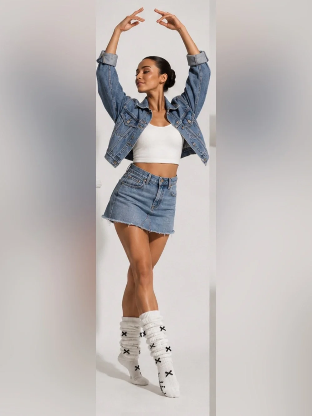 Baby Phat Bow Slouch Socks Pick 1 Pair